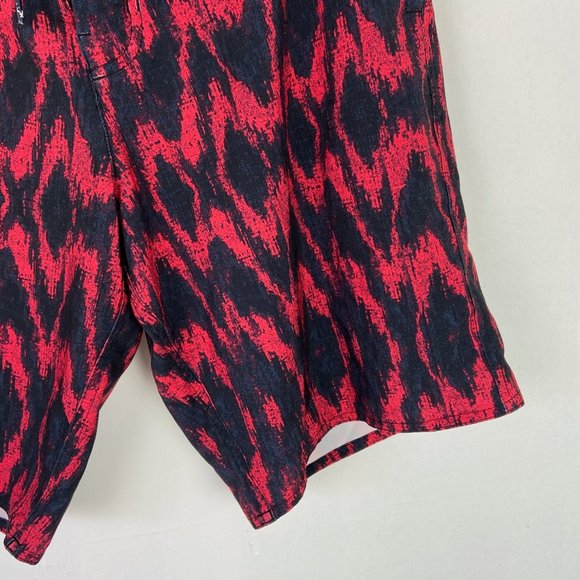 American Eagle Red Printed Board Shorts - Picture 3 of 11
